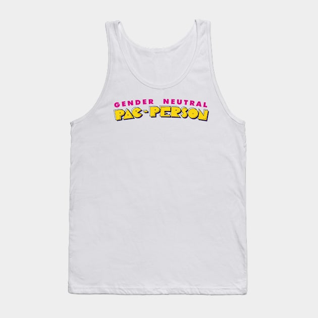 Gender Neutral Pac-Person Tank Top by prometheus31